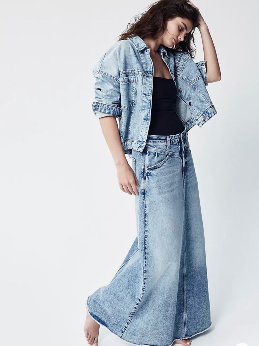 Free People Denim Skirt